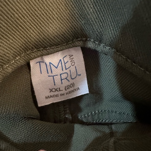 Time and Tru Green High Rise Jeggings, 29" Inseam, Sizes XXL - Picture 4 of 6